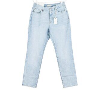 WARP+WEFT Women's Blue Girlfriend Denim Jeans Size 10/30 Stretch Mid Rise NWT